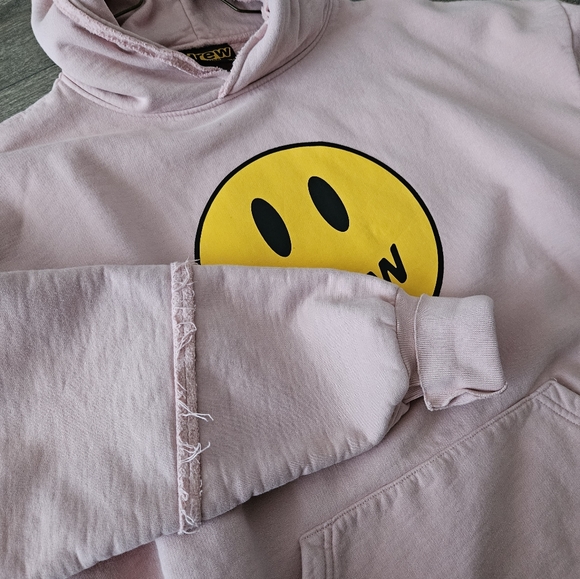 drew house mascot deconstructed hoodie in dusty rose - Picture 8 of 10